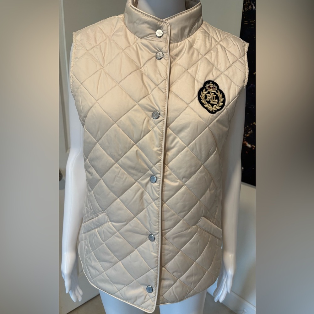 Ralph Lauren Quilted Beige Vest